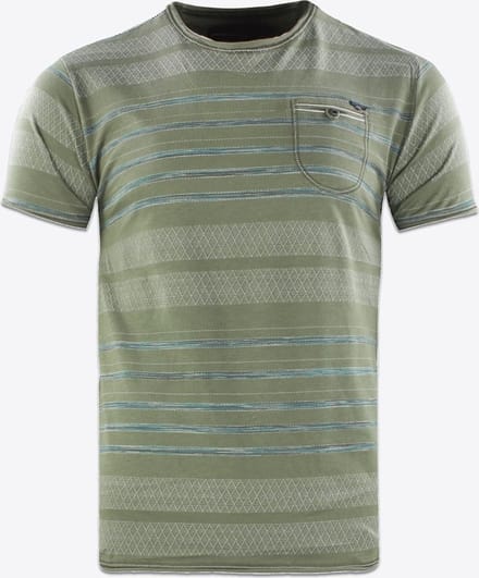 Heren T-shirts met ronde hals Gabbiano 15185 Olive-S