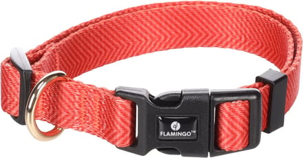 Flamingo - Hond Halsband Noekie Oranje S 30-45cm 15mm
