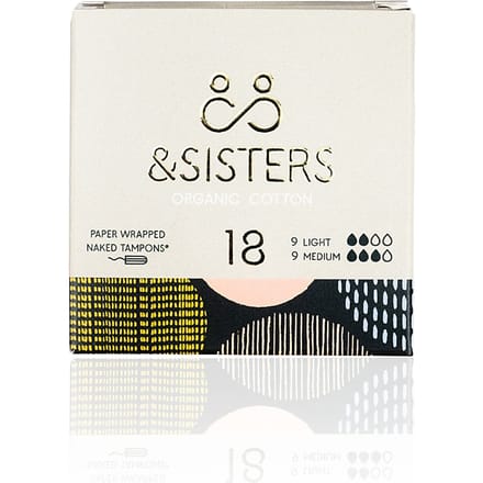 &sisters - Tampons - Duo:  Light + Medium - 100% biologisch katoen