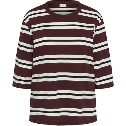 Dames-T-shirt met 3/4 mouwen KAFFE Curve KCWinni