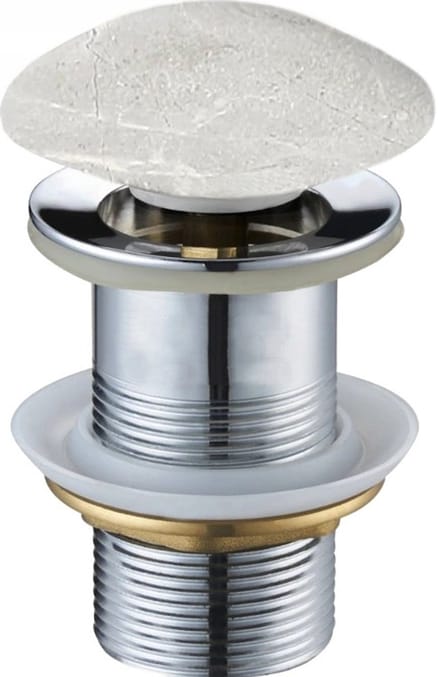 Mexen klik-klak plug rond, grijze steen - 79910-65