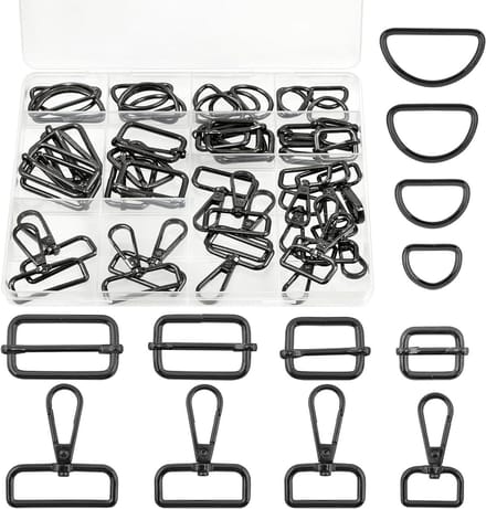 Riemgespen en D-ringen voor handgemaakte tassen - DIY accessoires voor creatieve projecten