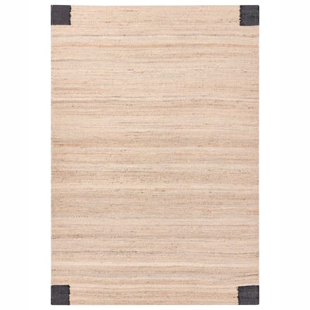 AMRAVATI - Vloerkleed - Beige/Zwart - 160 x 230 cm - Jute