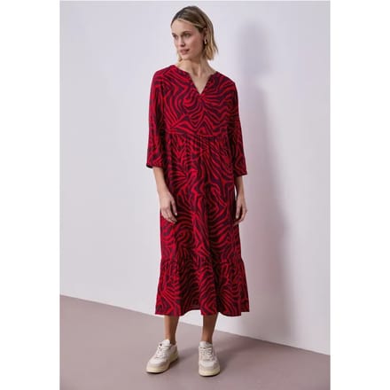 Midi-jurk met grafische print