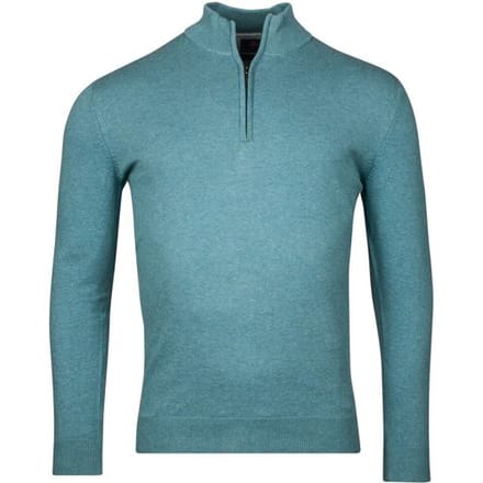 Baileys Trui Half Zip Single Knit Near Uni Color Sky Blue Melange / male