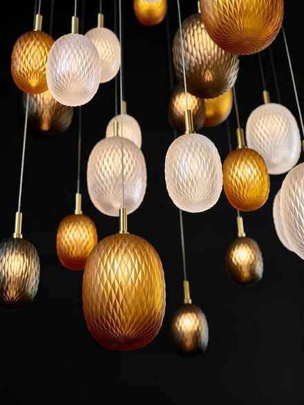 Brenta Hanglamp Zwart Metaal Glas 21cm G9 IP20
