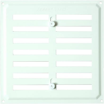 Verstelbaar Ventilatie Rooster met Jaloezie - Wit Ventilatiekanaal