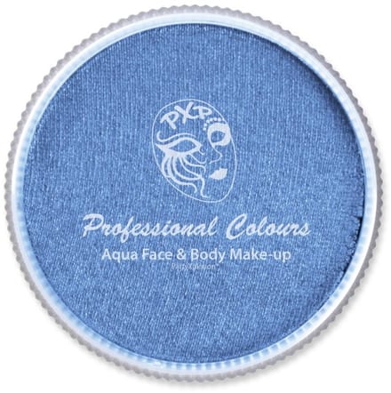 Aqua schmink metallic blauw