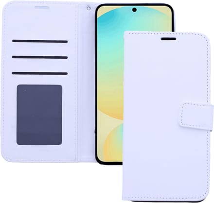 Bookcase Geschikt voor: Samsung Galaxy S25 Plus Wit - portemonnee hoesje - ZT Accessoires