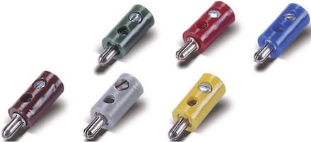 08895 Modelspoor stekker 2.6 mm 10 stuk(s) Met dwarsgat Rood