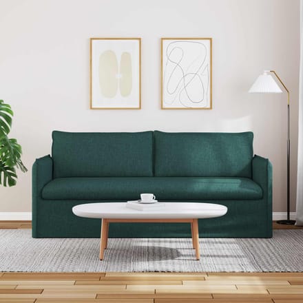 vidaXL - Bank - Donkergroen - 196 - x - 82 - x - 85 - cm - Stof
