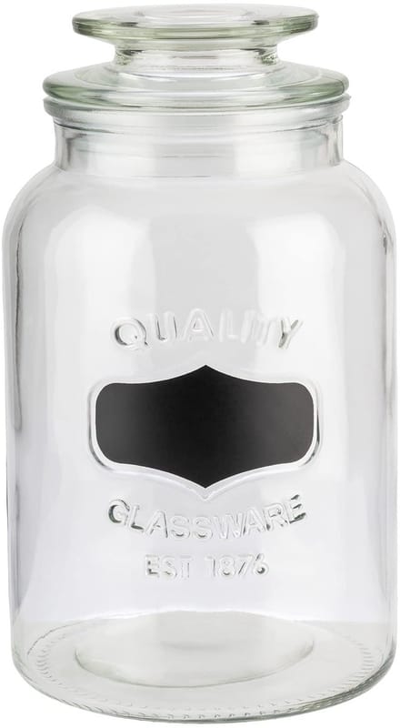 APS Voorraadpot - Bewaarpot - Hoogwaardige Kwaliteit - Glas - 1,5 Liter - Voor Horeca