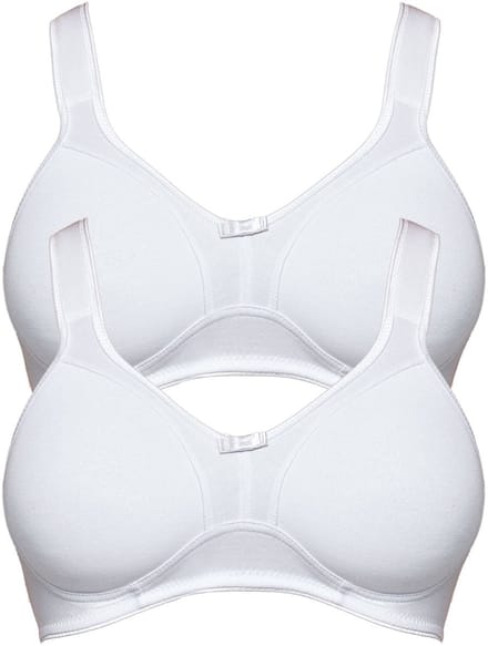 2-pack ontlastings-BH zonder beugel Basics