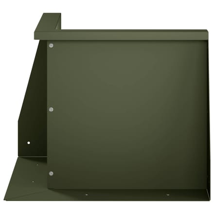 vidaXL - Keermuur - 2 - st - 50 - x - 50 - x - 30 - cm - Staal - Olijfgroen