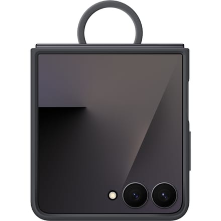 Samsung Galaxy Z Flip7 - Ring Case (Silicone) - Black