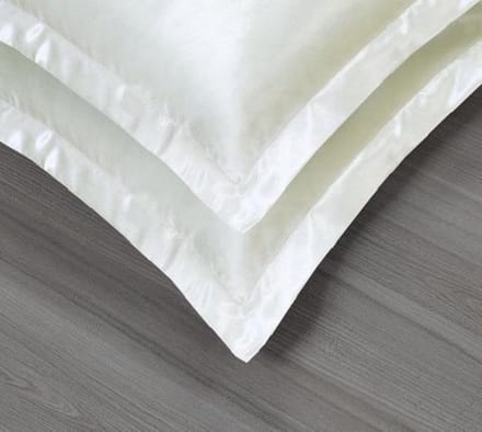Beauty Silk - Kussenslopen - 60x70 - 2 stuks - Glans Satijn - Ecru