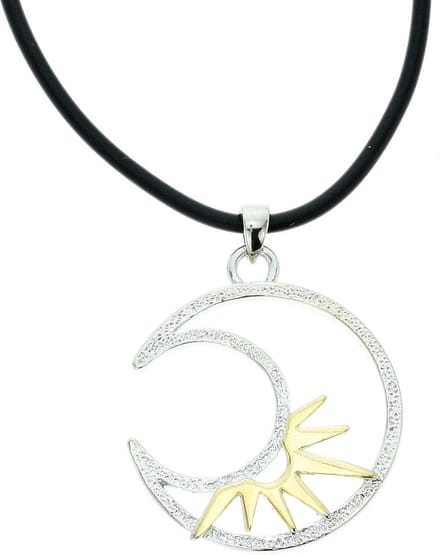 Behave - Ketting met maan en zon - Modeaccessoire voor gedurfde looks