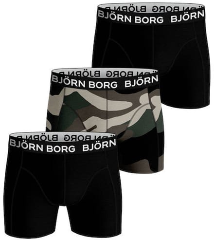 Björn Borg - Heren - Boxershort Core 3-Pack - Multicolour/Zwart - Maat M