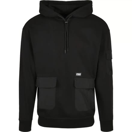 Urban Classics - Commuter Hoodie/trui - M - Zwart