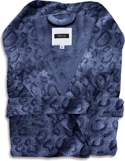iSleep Leopardo Badjas Lang - Maat M - Indigo Blue