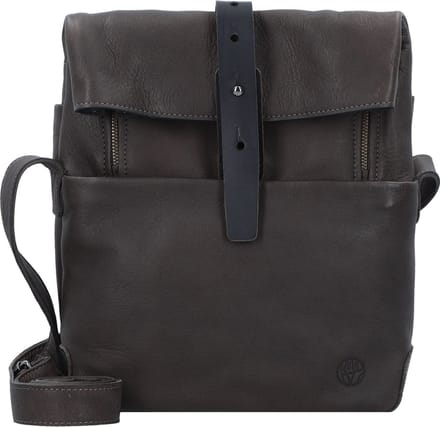 HAROLD'S Leren Schoudertas Mount Crossbag Taupe Donkerbruin