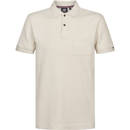 Petrol Industries - Heren Piqué polo Pistón - Wit - Maat XL