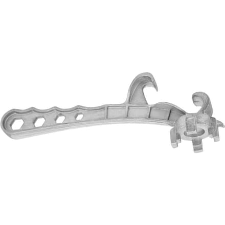Multifunctionele Emmeropener Aluminiumlegering Arbeidsbesparende Dopmoersleutel Vatdekselopener voor 555 white