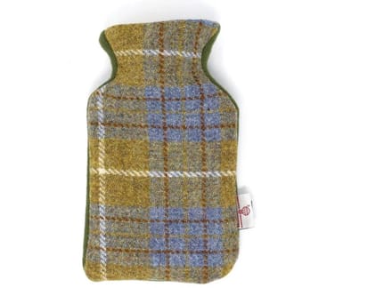 Kruik Mosterd Blauw - 500 ml - Harris tweed - Handgemaakt in Schotland - Studio Sunart