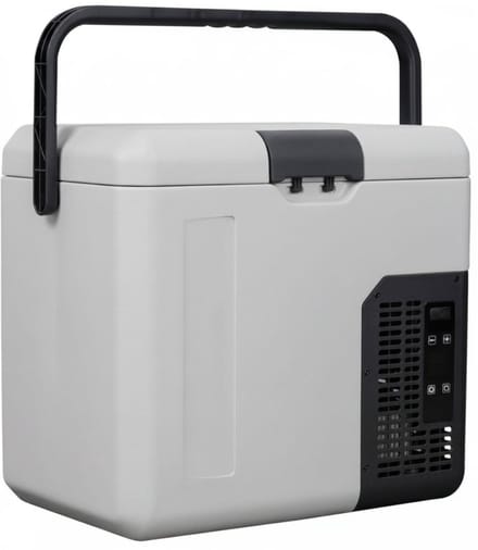 DnA® Koelbox - Elektrisch koelbox - 18L - Camping Koelkast - Grijs - 48cm x 33cm x 42cm