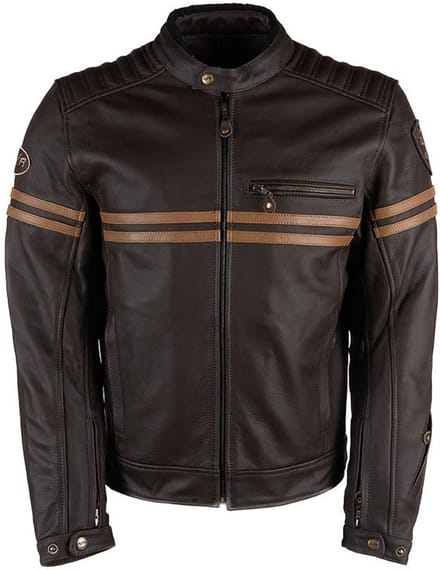 MOTOBLOUZ Motorjas LEGEND Mannen|4-seizoenen|Donkerbruin M CE-gekeurd