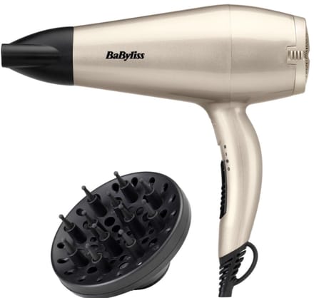 BaByliss Power Smooth 2000 Fohn D217DSE - Ionische Anti-Pluis - Föhn met diffuser (150mm) - 2000 Watt - Haardroger