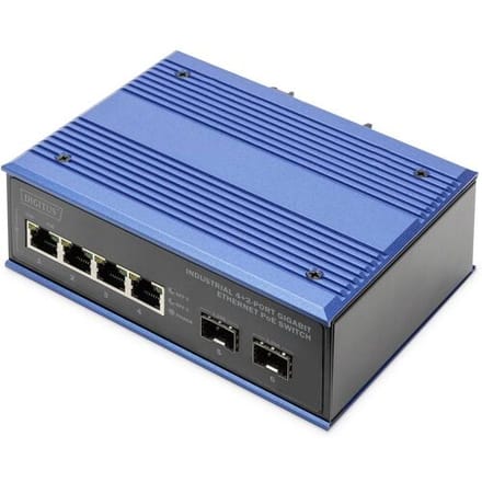 Digitus DN-651149 DN-651149 Industrial Ethernet Switch 4 x 2 poorten 1 GBit/s