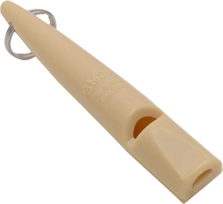 Hondenfluitje - Trainingsfluitje - Hondentraining - Standaard frequentie - 7.8 x 1.3 cm - Beige