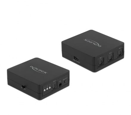 DeLOCK digitale optische Toslink audio schakelaar - 3 in - 1 uit