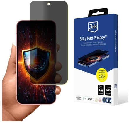 3MK Silky Matt Privacy Serie - Bootbeschermhoes - Google Pixel 9 - Privacy Bescherming - Matte Afwerking