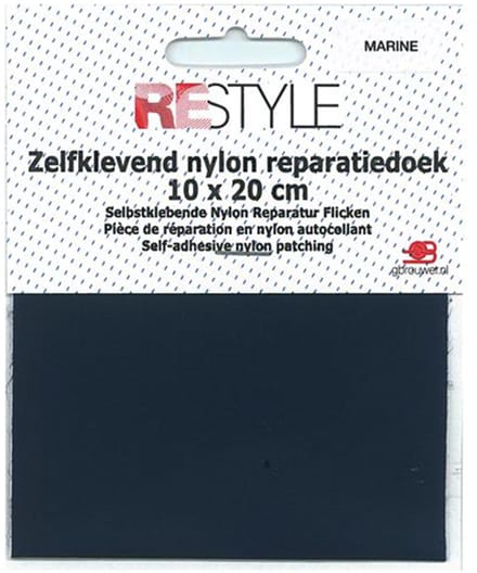 Reparatiedoek Plakbaar - Donkerbruin - 10 x 20 cm