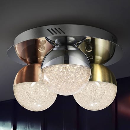 Schuller Valencia LED plafondlamp Sphere, multicolour, 3-lamps