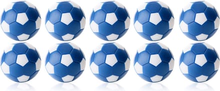 Robertson - Tafelvoetbal Ballen - 35 mm - Blauw / Wit - 10 stuks