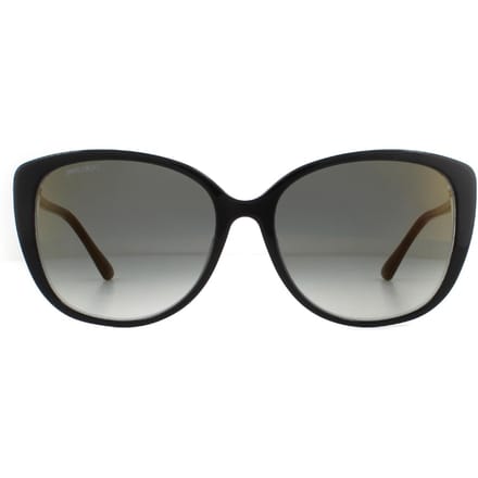 Jimmy Choo Zonnebril Aly/F/S AE2 FQ Zwart Goud Glitter Grijs Verloop Mirror