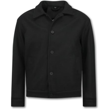 Heren Jack - Tussenjas Heren - Heren Overshirt - 528 - Zwart