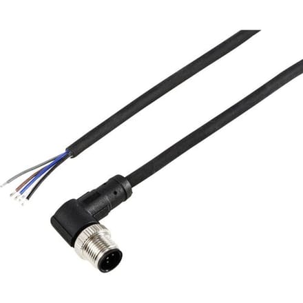 TRU COMPONENTS TC-12833184 Sensor/actuator aansluitkabel M12 Aantal polen (sensoren): 5 Stekker, haaks 5 m 1 stuk(s)
