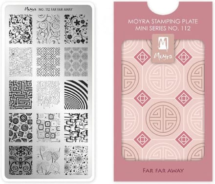 Moyra Mini Stamping Plate 112 Far Far Away