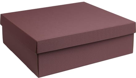 Geschenkdoos met deksel karton BORDEAUX 40x30x12cm (35 stuks)