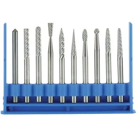 Hardmetalen vijlfrezen Tivoly (x10)
