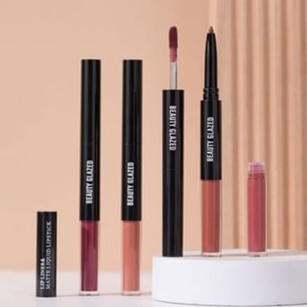 BEAUTY GLAZED - Double-Headed Lip Liner & Liquid Lipstick - 12 Types 109# - 5g