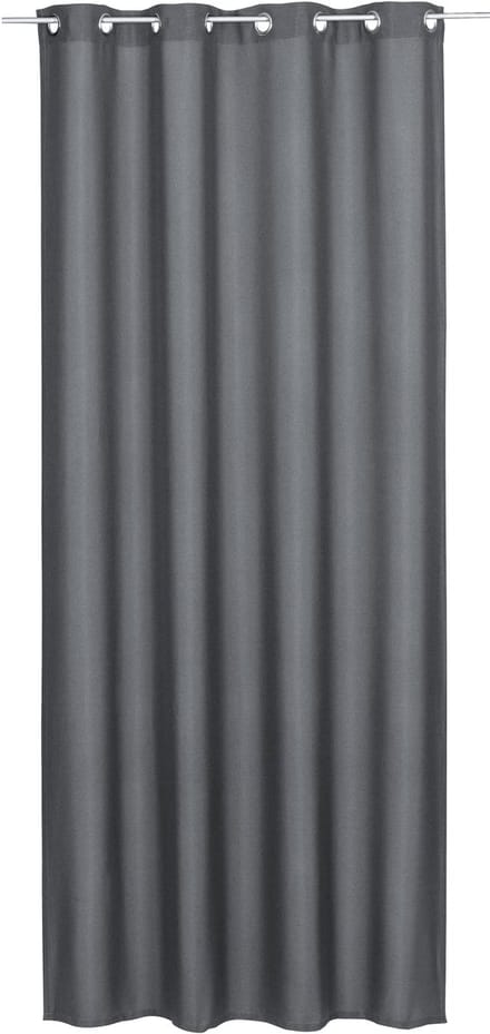 Elbersdrucke Gordijn met oogjes Lino 255x140 cm grijs lichtdicht