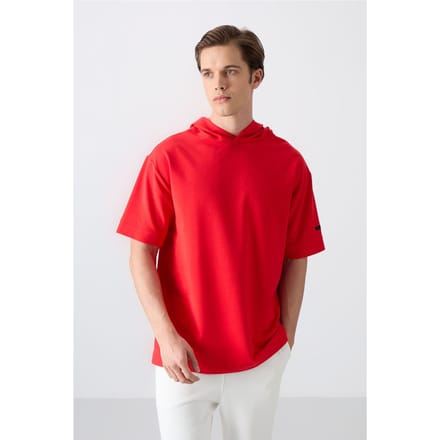 Oversized Hooded Korte Mouwen T-Shirt