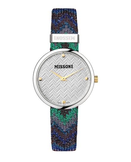 Missoni M1 MWY202222 Horloge - Leer - Multi - Ø 34 mm