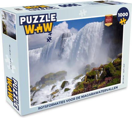 Puzzel Rotsformaties voor de Niagarawatervallen - Legpuzzel - Puzzel 1000 stukjes volwassenen