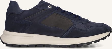 STEFANO LAURAN Star 005 Sneakers - Suède - Heren - Donkerblauw - Maat 41